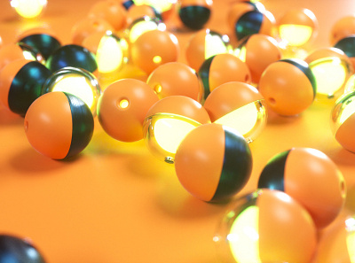 Light Spheres abstract balls cinema4d light lighting mograph motiondesign motiongraphics octane render 3d spheres