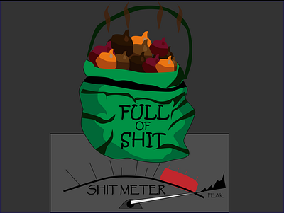 Full of shit-shitmeter full illustration shit shitmeter