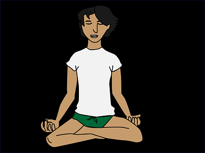 Calm.. calm character characterdesign illustration yoga