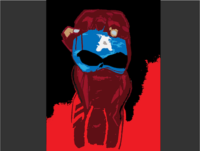 Iron Man - Captain America captain america holding mask illustration illustration design iron man poster war