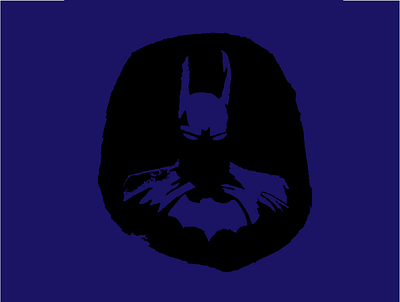 Batman batman design blue illustration logo poster