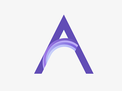 Creative A letter gradient logo . art branding design gradient logo icon logo modern multicolor logo typography vector