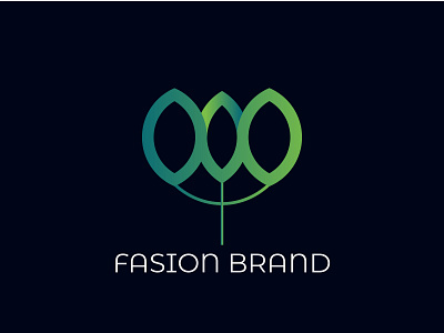 CREATIVE CONCEPTUAL GRADIENT FLOWER LOGO FOR FASION BRAND. F art branding design gradient logo icon illustration logo modern typography vector