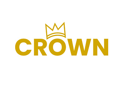 simple crown logo branding crown graphic design logo modern