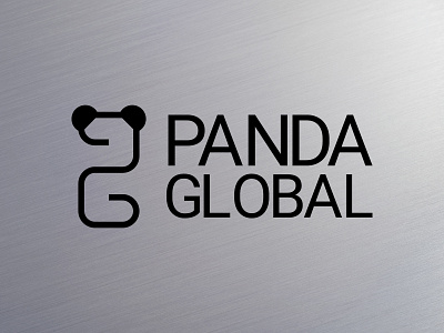 minimal panda global logo logo logo design modern logo panda panda global logo