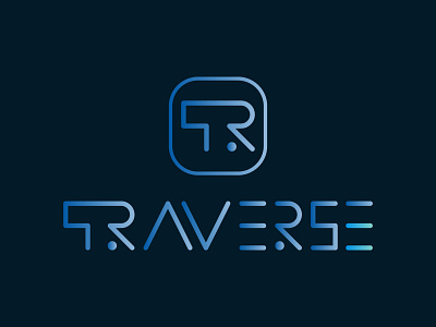GRADIENT MONOGRAM OF TRAVERSE branding gradient graphic design logo