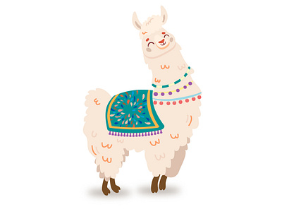 My lama design graphic design illustration vector