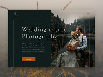 Wedding nature photography website