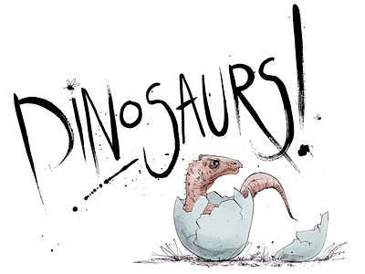 Dinosaurs cover illustration