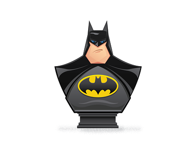 Batman avatar batman bust comic dc hero icon illustration movie superhero vector
