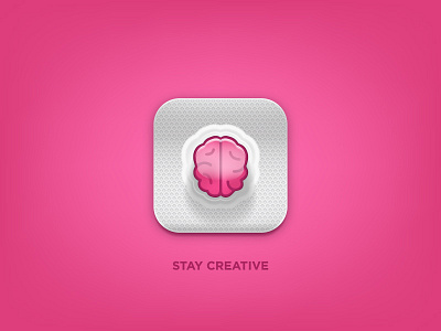 Stay Creative brain creative drug icon inspiration medical medicine motivation pill