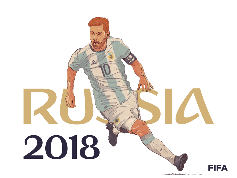 Messi 10 argentina fifa 2018 football goal illustration lionel messi soccer vector world cup