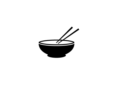 Noodle Bowl black bowl chinese chop sticks chop sticks chopsticks cookery eat food icon iconography iphone recipe simple yum