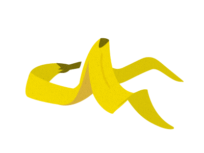 Help Banana! banana banana skin brown finished fruit icon illustration object peal pealed texture yellow
