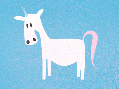 Unicorn blue dandruf pink unicorn