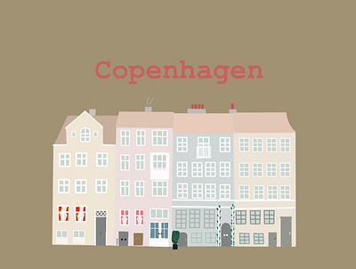 Copenhagen design digital illustration drawing illustration minimal