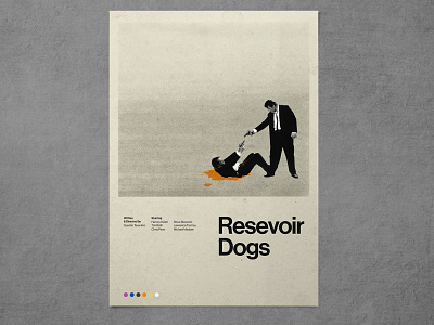 Resevoir Dogs Poster Design design graphic design mockup mockup poster photoshop poster poster design