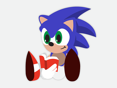Pure Vector Sonic Illustration and Colouring by DarkoDesign on Dribbble