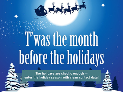 T'was the month before the holidays