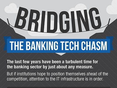 Banking banking bridge crag finance illustration infographic it tech chasm
