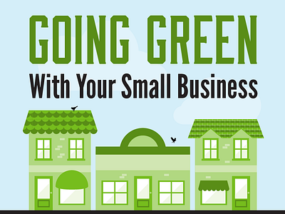 Going Green climate change ecofriendly illustration infographic small business vector