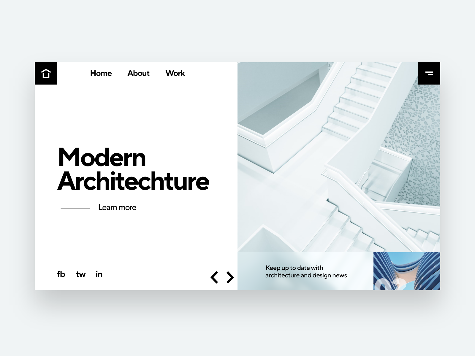 Architecture Landing page by Abdllah Rusafy on Dribbble