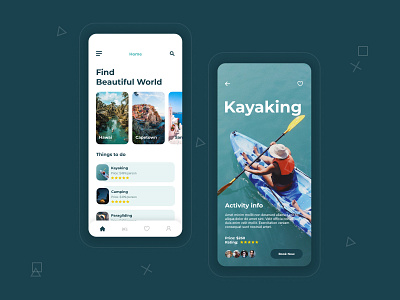 Travel Activity app adobe xd figma mobile ui travel travel agency travel app ui design