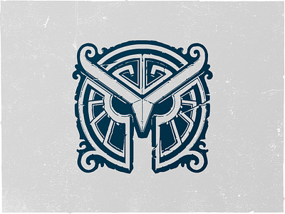 Greece Emblem ancient animal branding design face icon illustration logo minimal owl ui vector