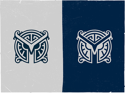 Greece Emblem minimal version ancient animal branding face icon logo minimal owl ui vector
