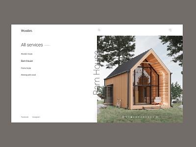 Wooden. barnhouse promout ui ux webdesign wood woodwork