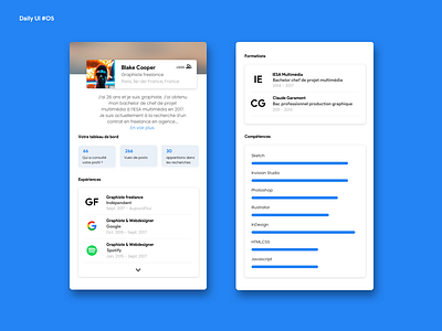 Daily UI#6 : User Profile