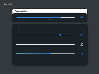 Daily UI #7 : Settings