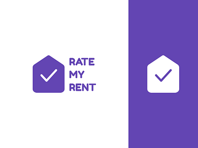 Rate My Rent Logo application branding design dribbble graphism icon logo typography vector