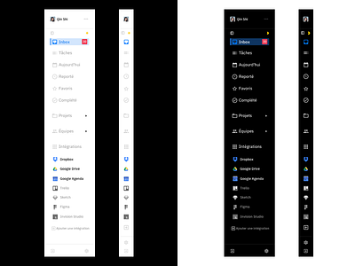 Sidebar for To-Do App application design graphism interface side bar side menu sidebar sidebar menu ui ux webdesign