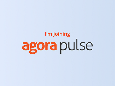 I'm joining Agorapulse ! design dribbble joining ui ux webdesign