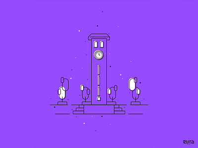 Guamúchil - Reloj ilustrastion