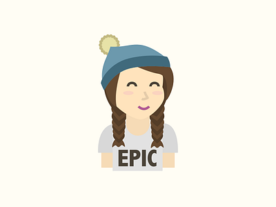 Epicurrence - The Montues avatar braids conference epicurrence girl hat illustration portrait self portrait tahoe tshirt