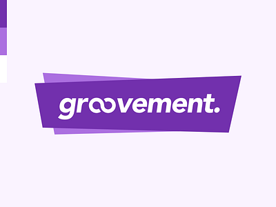 Groovement alzheimers brand branding design geometric logo product purple text