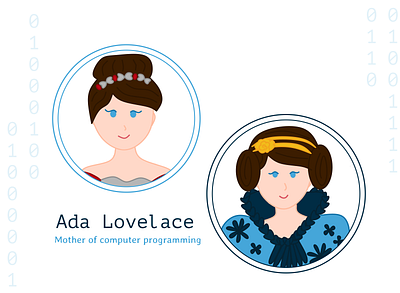 Ada Lovelace Illustration ada lovelace design illustration