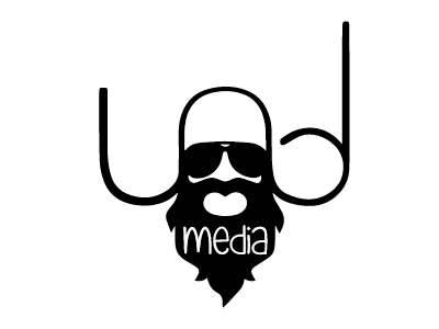 UND Media Logo combinationmark design logo media minimal videography