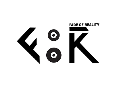 FOR - Fade of Reality Logo black callligraphy font graphicdesign illustrator logo music typography vector