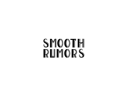 Smooth Rumors 1920s black callligraphy event font graphicdesign illustrator logo music party typography vector