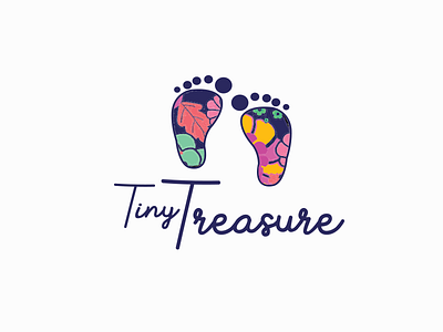 Tiny Treasure Logo combination mark logo design font graphicdesign illustrator logo logodesign