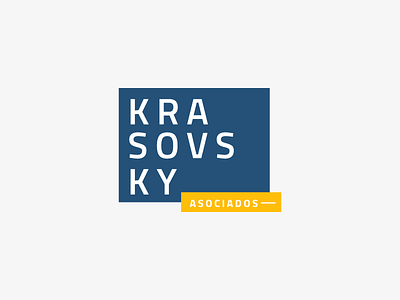 Krasovsky Asociados: Proposal A-1 attorneys branding law firm lawyer logo logotype