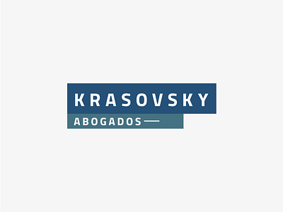 Krasovsky Asociados: Proposal B-1 attorneys branding law firm lawyer logo logotype