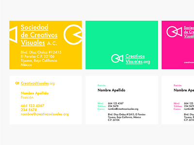 Branding -Sociedad de Creativos Visuales, A. C. branding geometric graphic design association icon logo logotype symbol