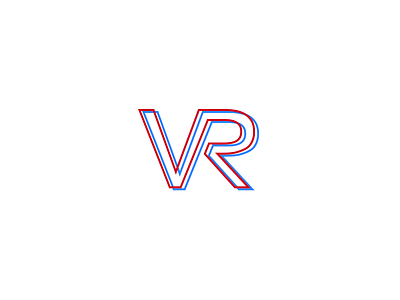 Retro 3D VR Logo 3d logo retro virtual reality vr
