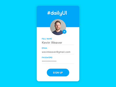 Daily UI #001 Sign up 001 dailyui sign up sketch ui design