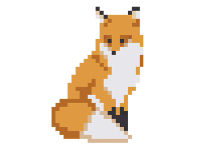 8-bit Foxes 8 bit fox gif
