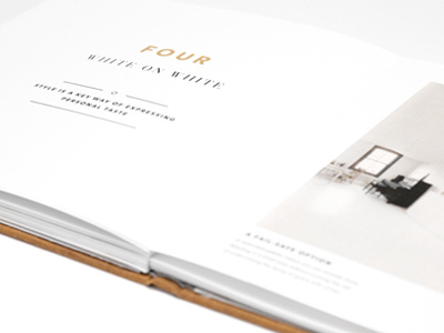 Small Spaces book redesign clean didot dustin johnson gold gotham modern small spaces white space